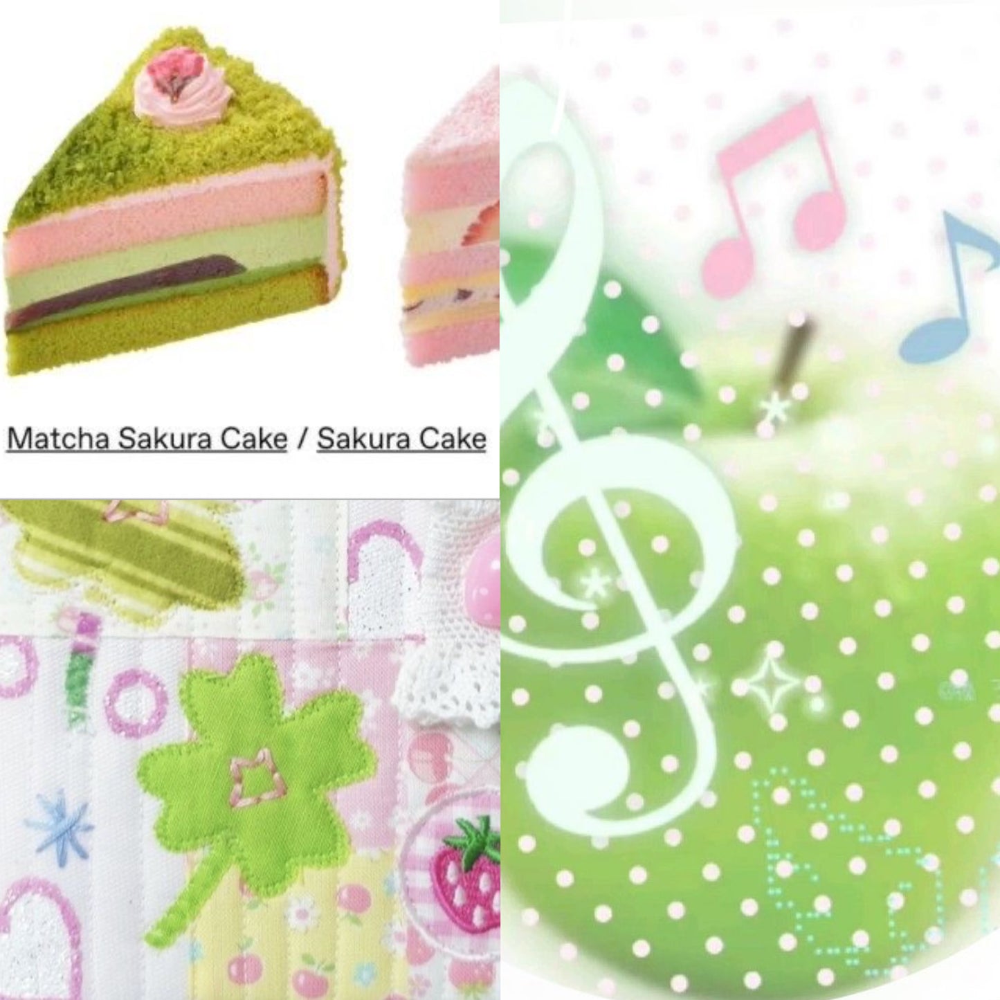 Strawberry matcha set